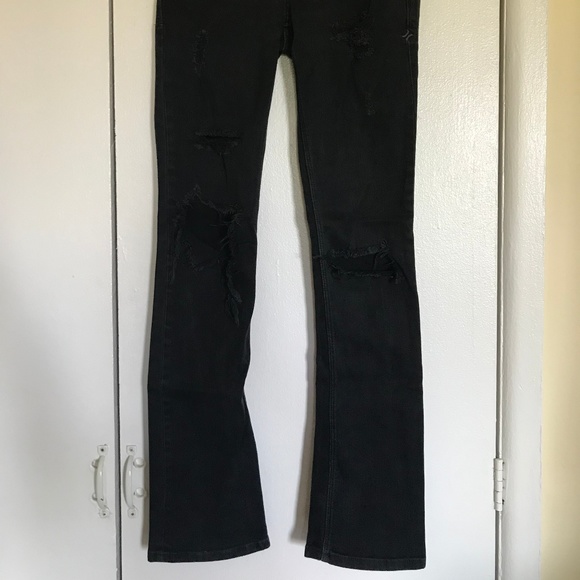Black Distressed Jeans - Picture 5 of 5
